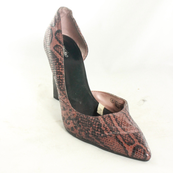 MOSSIMO Supply Snake Print Cutout Pump Heels Sz 8 US Women - Picture 6 of 8